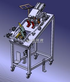 汽车座椅焊接骨架附件焊接夹具模型